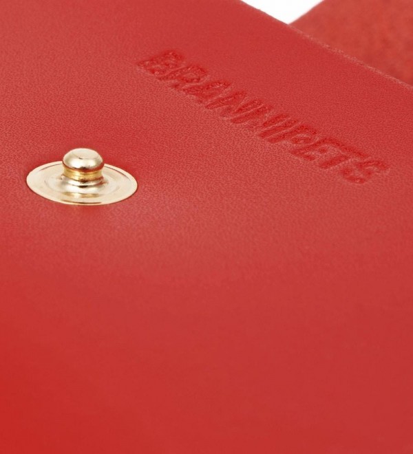 Hygienic Bag Holder Leather - Red Nara