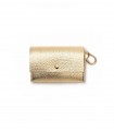 Leather Hygienic Bag Holder - Golden Metal