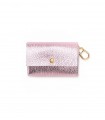 Leather Hygienic Bag Holder - Pink Metal