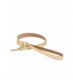 Leash Leather Small Dog Leash - Gold Metal Toy