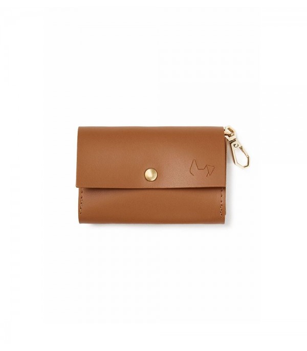 Leather Hygienic Bag Holder - Nara Camel