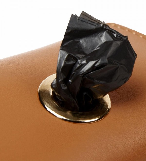 Hygienic Bag Holder Leather - Nara Camel