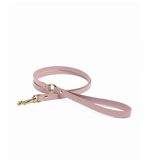 Leather Dog Leash - Nara Toy Pink