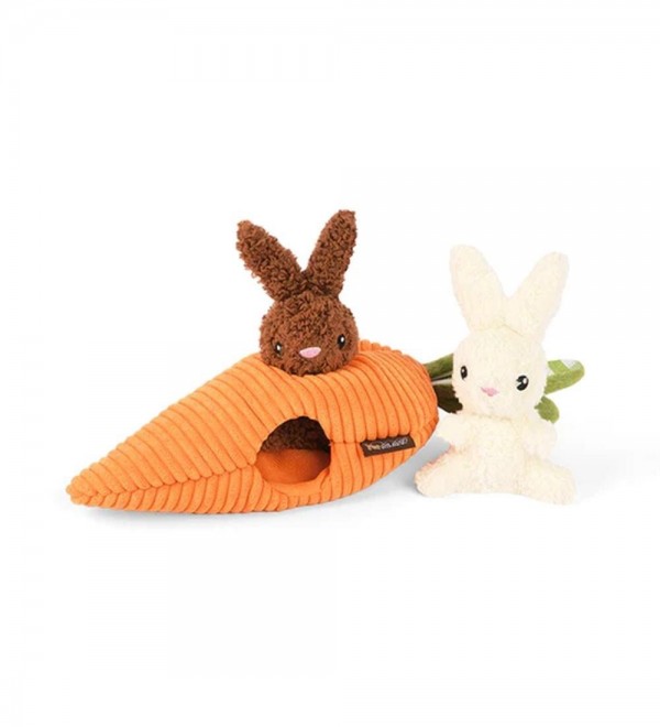 Dog Plush Toy - Carrot and Rabbits