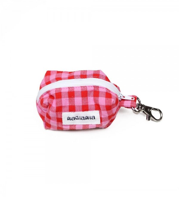 Vichy Strawberry Dog Bag Holder