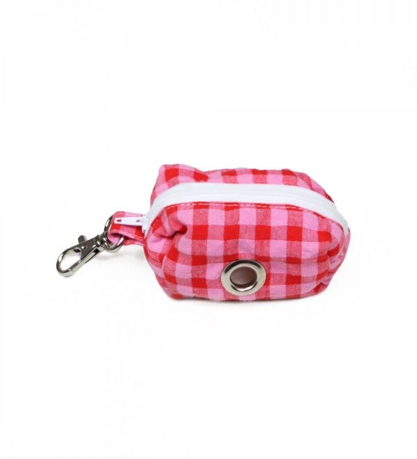 Vichy Strawberry Dog Bag Holder