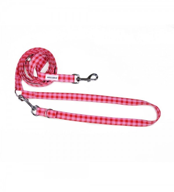 Multi-Position Dog Leash - Vichy Strawberry