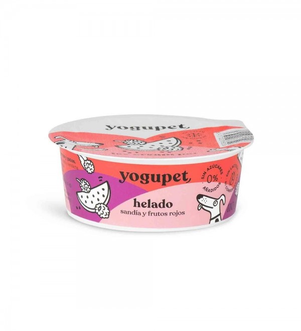 Yogur Helado para perro - Sandía y Frutos Rojos