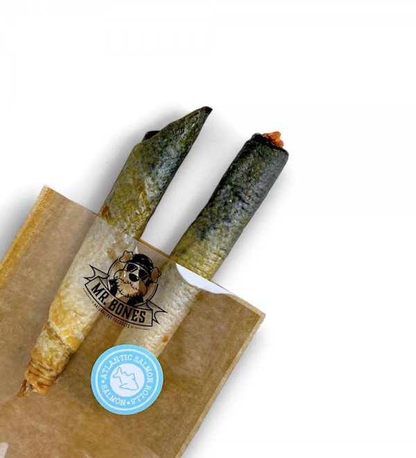 Snacks Naturales Perros - Rollito de salmón