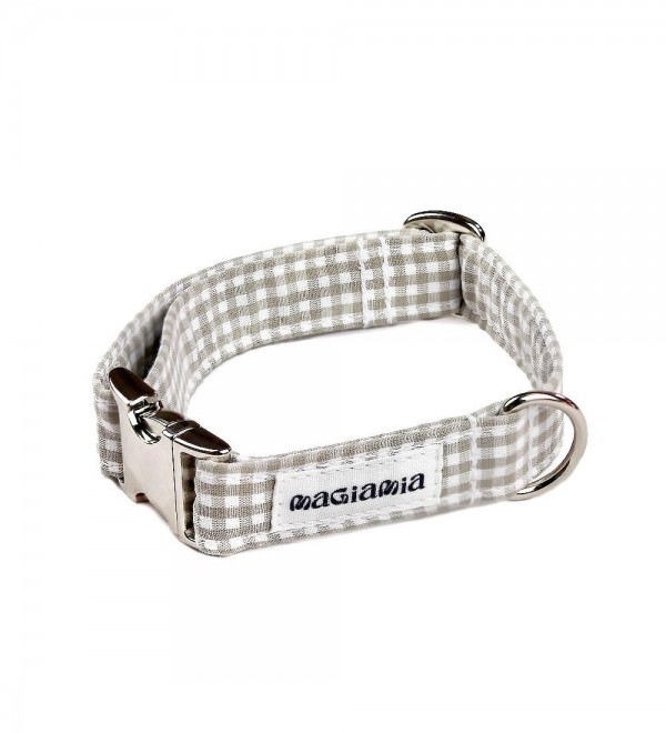 Dog Collar - Vichy Beige