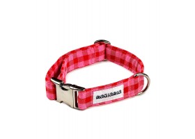 Collar for dog - Vichy Strawberry