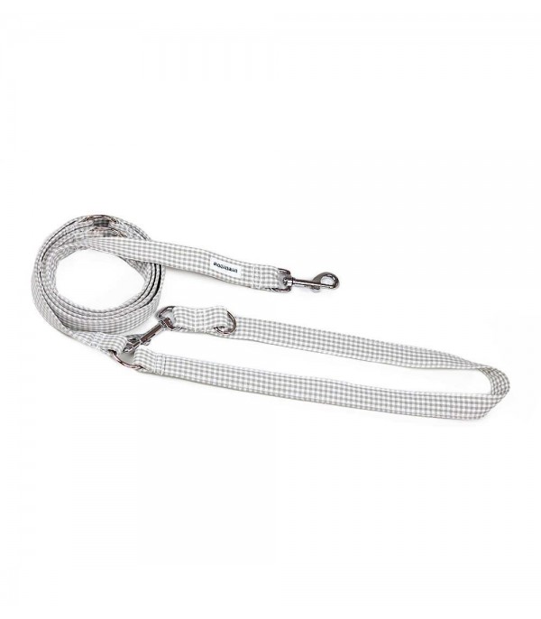 Multiposition Dog Leash - Vichy Beige Magiamia