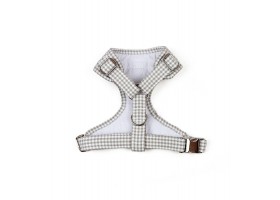 Vichy Beige Adjustable Dog Harness