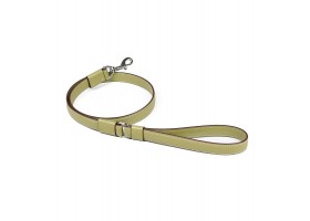 Leather dog leash - Strong Oliva