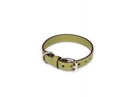 Leather Dog Collar - Essential Olive