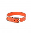 Collar Cuero Perro Essential Naranja