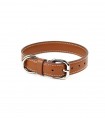 Collar Cuero Perro Essential Tabaco