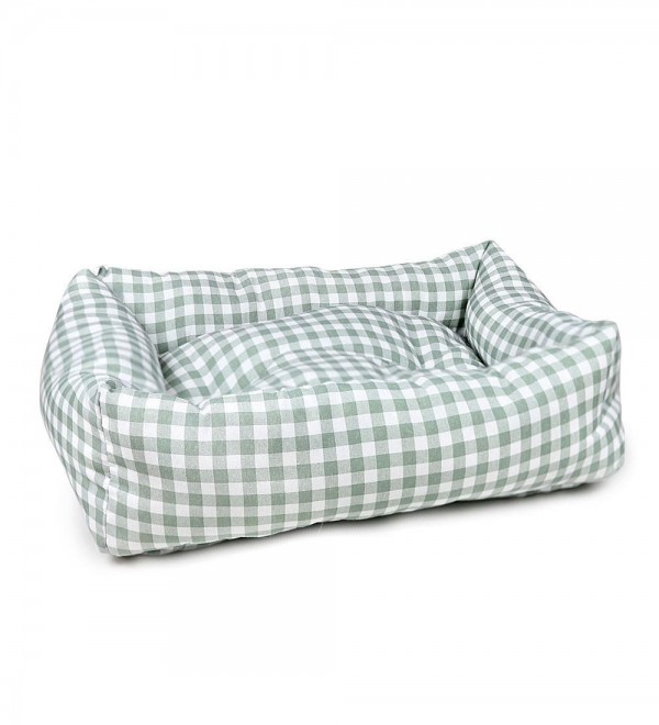 Vicky Green Dog Bed - Removable Cover