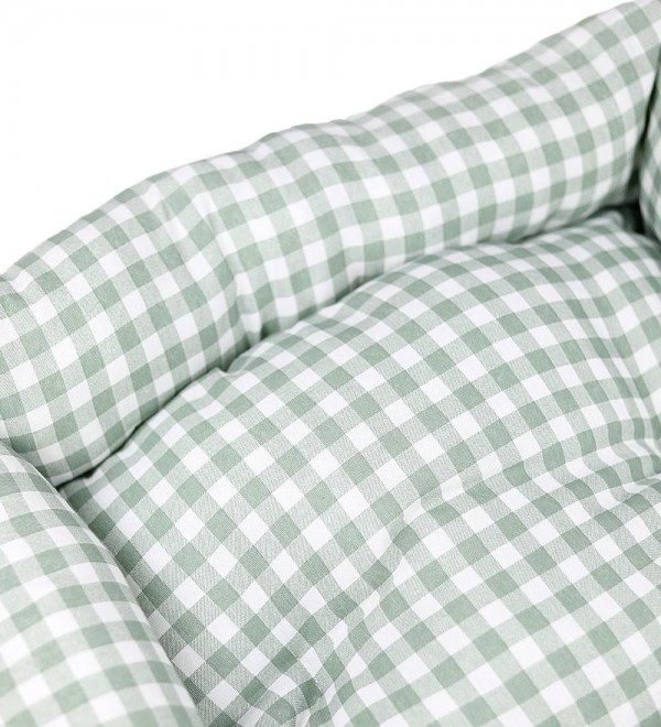 Vicky Green Dog Bed - Removable Cover