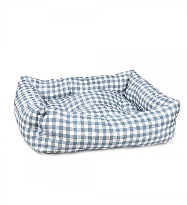 Vicky Blue Dog Bed - Removable Cover