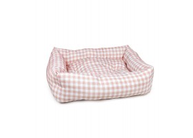 Vicky Pink Dog Bed - Removable Cover