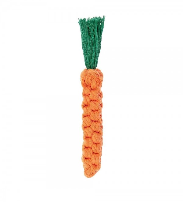 Dog Rope Chew Toy - Carrot