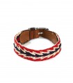 Collar Leather Dog - Peruvian Arrow Red Petite