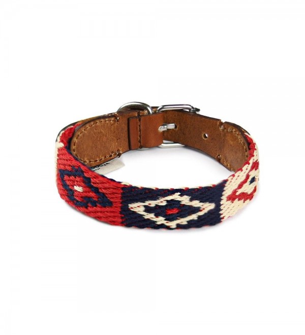 Leather Dog Collar - Peruvian Indian Petite