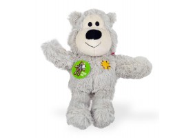 Plush Dog with Rope - Wild Knots Gray
