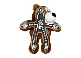 Plush Dog with Rope - Wild Knots Gray