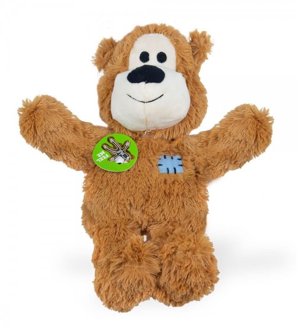 Plush Dog on Rope - Wild Knots Camel