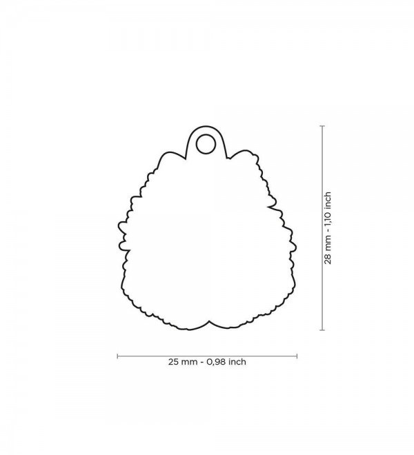 Brown Pomeranian metal plate