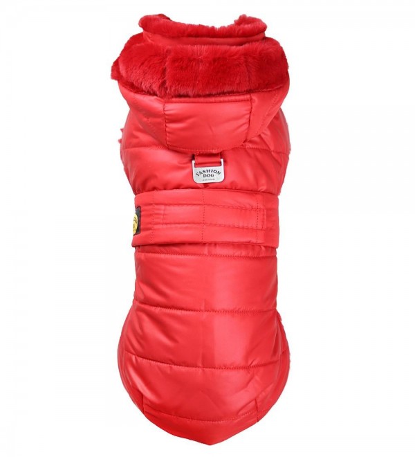 Dog coat Feather Red
