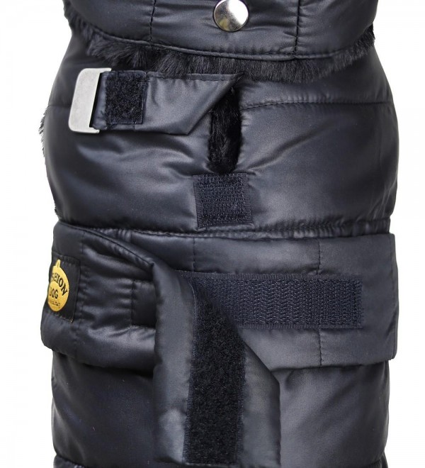 Black Feather Dog Coat