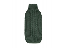 Khaki Green Braided Dog Sweater