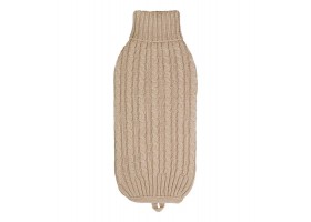 Beige Dog Sweater - 100% Merino Wool