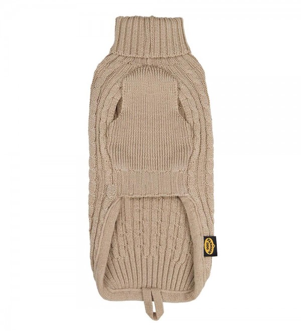 Beige Dog Sweater - 100% Merino Wool