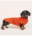 Braided Orange Dog Sweater