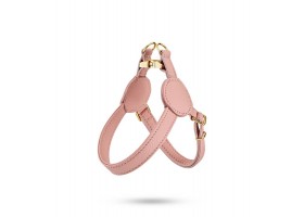 Leather dog harness - Movie Pink