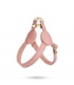 Leather dog harness - Movie Pink