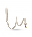 Leather dog leash - Movie Cream