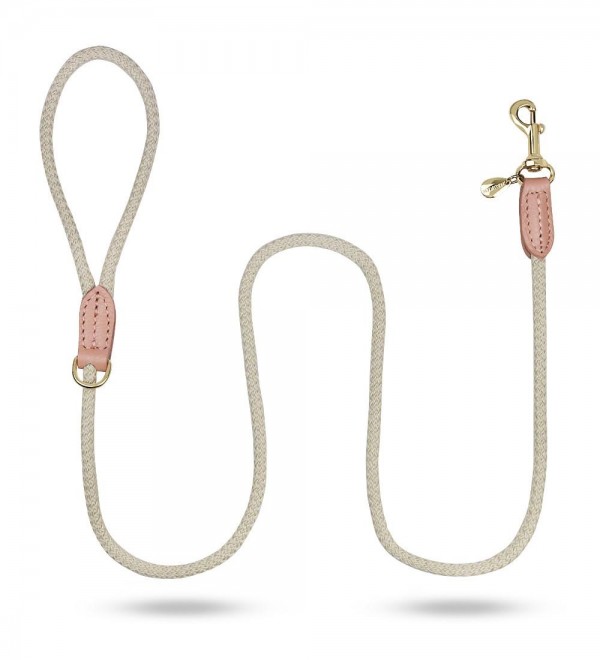 Pink Cotton Dog Leash