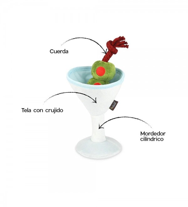 Plush toy for dog Martini
