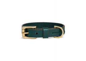 Collar Leather Heritage Dark Green