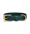 Collar Cuero Heritage Dark Green