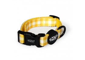 Collar Perro Vichy Amarillo