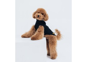 Black Braided Dog Sweater