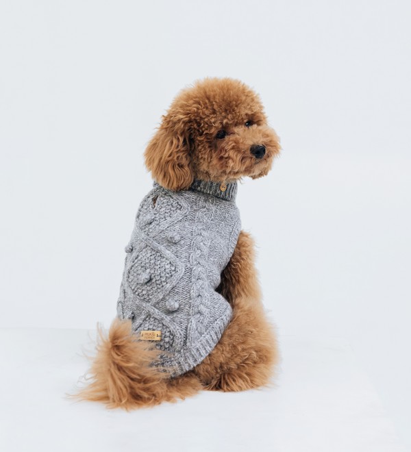 Dog Sweater - Keelan Grey