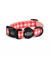 Collar Perro Vichy Rojo