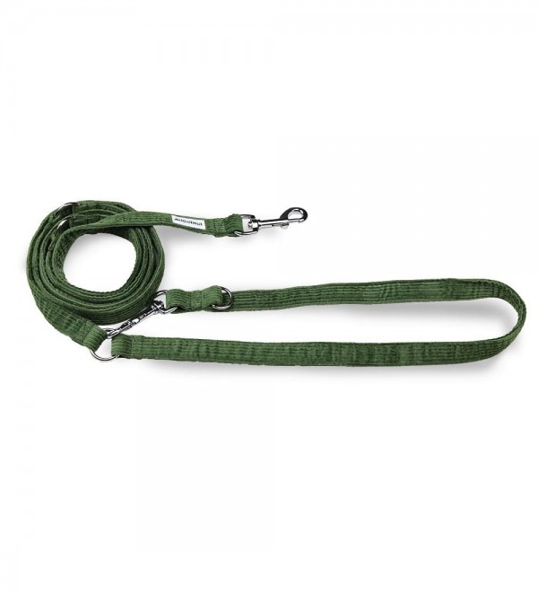 Collar Multiposition Dog - Green Corduroy